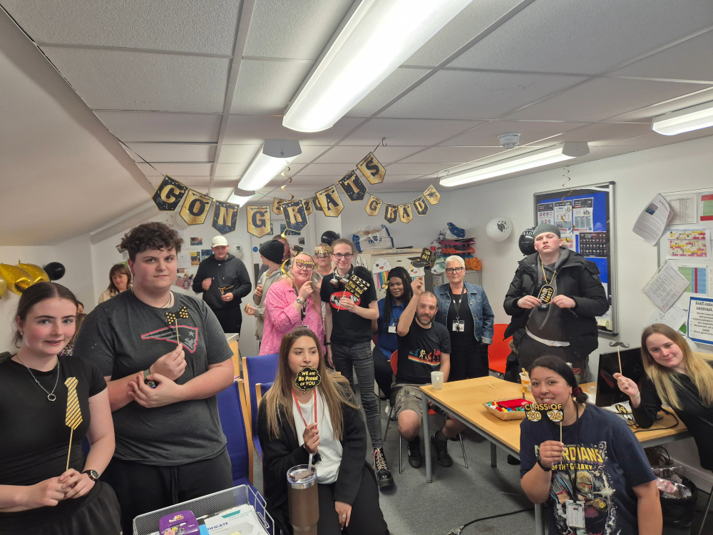 picture of y13 leavers party in room