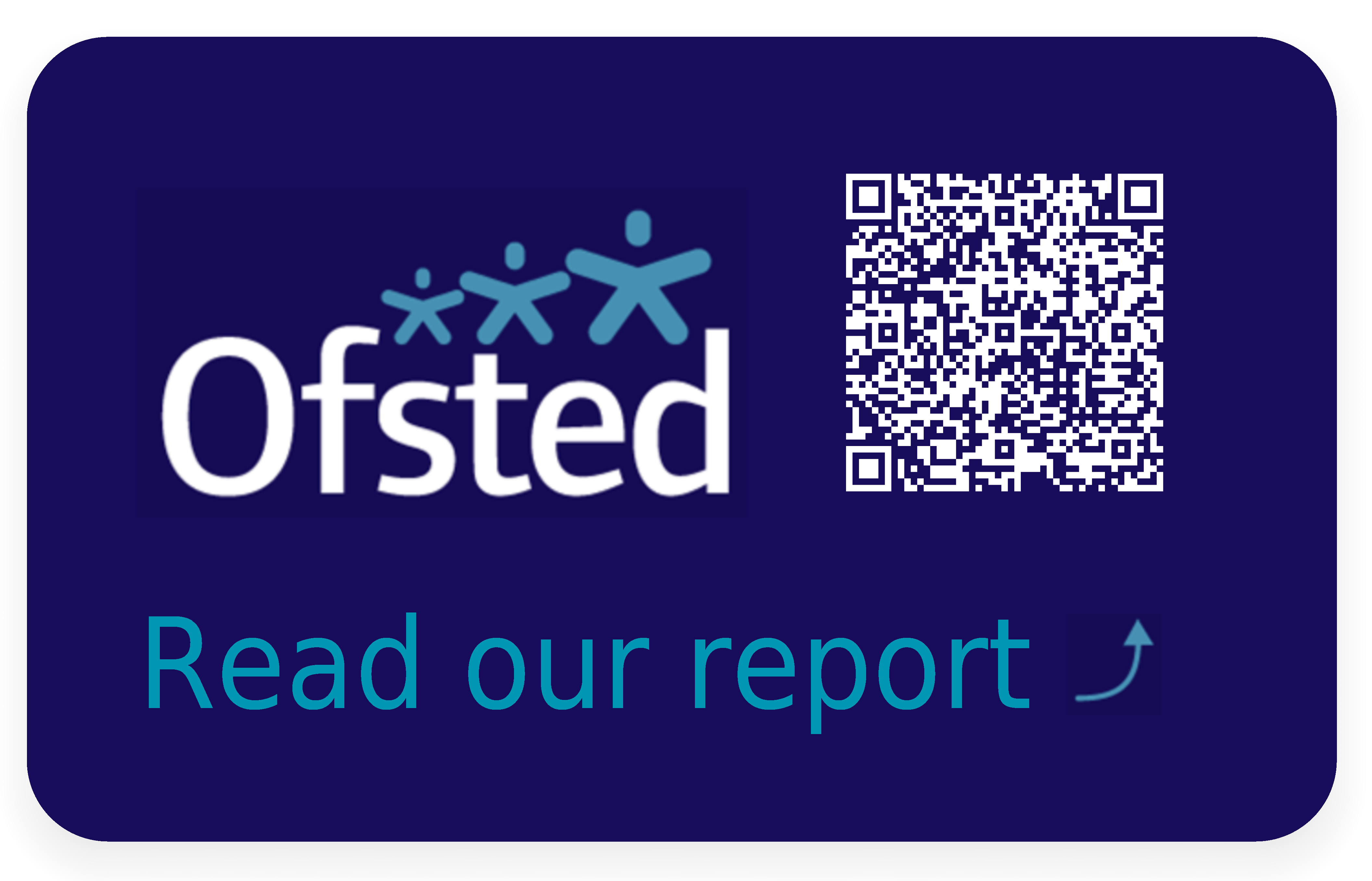 Ofsted logo with QR code to the 2026 report